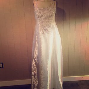 A bridal gown